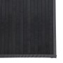 Alfombra rectangular bambú gris 70x200 cm en Alfombras | Comprar online en Foru.es