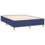 Cama box spring colchón y luces LED tela azul 140x200 cm de vidaXL, Camas y somieres - Ref: Foro24-3138723, Precio: 522,12 €,...