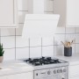 Campana extractora pared acero y vidrio templado blanco 60 cm de vidaXL, Extractores - Ref: Foro24-51672, Precio: 217,85 €, D...