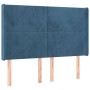 Cama box spring colchón y LED terciopelo azul oscuro 140x200 cm de vidaXL, Camas y somieres - Ref: Foro24-3139449, Precio: 49...