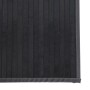 Alfombra rectangular bambú gris 70x400 cm en Alfombras | Comprar online en Foru.es