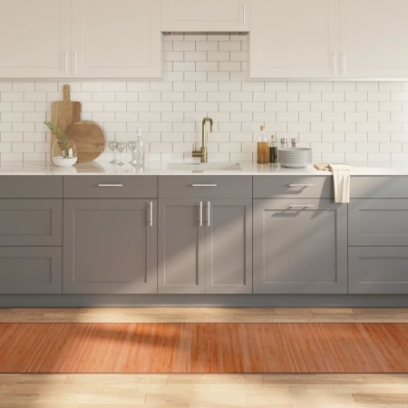 Alfombra rectangular bambú marrón 70x500 cm en Alfombras | Comprar online en Foru.es