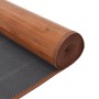 Alfombra rectangular bambú marrón 70x500 cm en Alfombras | Comprar online en Foru.es