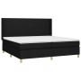 Cama box spring colchón y luces LED tela negro 200x200 cm de vidaXL, Camas y somieres - Ref: Foro24-3138743, Precio: 665,58 €...