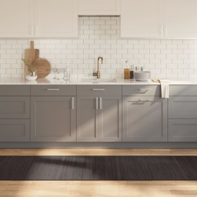 Alfombra rectangular bambú marrón oscuro 70x500 cm en Alfombras | Comprar online en Foru.es