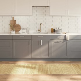 Alfombra rectangular bambú color natural claro 70x1000 cm en Alfombras | Comprar online en Foru.es