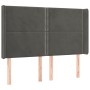 Cama box spring colchón y LED terciopelo gris oscuro 140x200 cm de vidaXL, Camas y somieres - Ref: Foro24-3139506, Precio: 47...