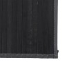 Alfombra rectangular bambú negro 80x300 cm en Alfombras | Comprar online en Foru.es