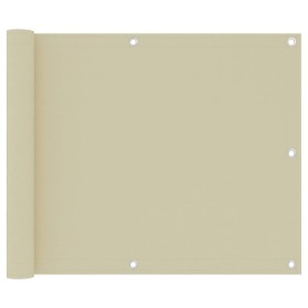 Toldo para balcón tela oxford crema 75x500 cm en Sombrillas | Comprar online en Foru.es