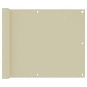 Toldo para balcón tela oxford crema 75x500 cm en Sombrillas | Comprar online en Foru.es