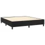 Box spring bed with mattress and LED black velvet 180x200 cm by vidaXL, Beds and slatted bases - Ref: Foro24-3139579, Price: ...