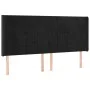 Box spring bed with mattress and LED black velvet 180x200 cm by vidaXL, Beds and slatted bases - Ref: Foro24-3139579, Price: ...