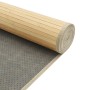 Alfombra rectangular bambú color natural claro 100x200 cm en Alfombras | Comprar online en Foru.es