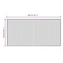 Alfombra rectangular bambú color natural claro 100x200 cm en Alfombras | Comprar online en Foru.es