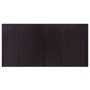 Alfombra rectangular bambú marrón oscuro 100x200 cm en Alfombras | Comprar online en Foru.es