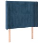 Cama box spring colchón y LED terciopelo azul oscuro 90x200 cm de vidaXL, Camas y somieres - Ref: Foro24-3139665, Precio: 377...