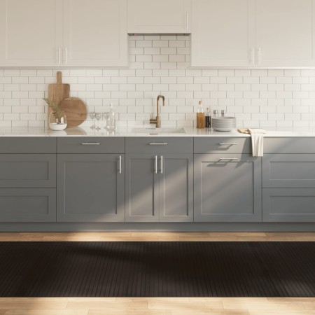 Alfombra rectangular bambú marrón oscuro 100x400 cm en Alfombras | Comprar online en Foru.es