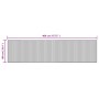 Alfombra rectangular bambú marrón oscuro 100x400 cm en Alfombras | Comprar online en Foru.es