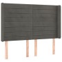 Cama box spring colchón y LED terciopelo gris oscuro 140x200 cm de vidaXL, Camas y somieres - Ref: Foro24-3139626, Precio: 49...