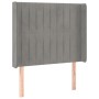 Cama box spring colchón y LED terciopelo gris claro 90x190 cm de vidaXL, Camas y somieres - Ref: Foro24-3139655, Precio: 325,...