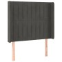 Cama box spring colchón y LED terciopelo gris oscuro 90x190 cm de vidaXL, Camas y somieres - Ref: Foro24-3139656, Precio: 343...