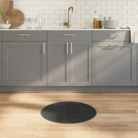 Alfombra redonda bambú gris 60 cm en Alfombras | Comprar online en Foru.es