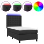 Cama box spring y colchón LED cuero sintético negro 90x190 cm de vidaXL, Camas y somieres - Ref: Foro24-3139355, Precio: 340,...