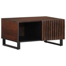 Mesa de centro madera maciza mango marrón 80x51x40 cm en Mesas de centro | Comprar online en Foru.es