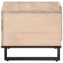Mesa de centro de madera maciza de mango blanca 80x51x40 cm en Mesas de centro | Comprar online en Foru.es
