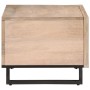 Mesa de centro de madera maciza de mango blanca 80x51x40 cm en Mesas de centro | Comprar online en Foru.es