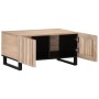 Mesa de centro de madera maciza de mango blanca 80x51x40 cm en Mesas de centro | Comprar online en Foru.es