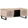 Mesa de centro de madera maciza mango blanco 100x55x40 cm en Mesas de centro | Comprar online en Foru.es