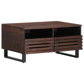 Mesa de centro madera maciza mango marrón 80x55x40 cm en Mesas de centro | Comprar online en Foru.es