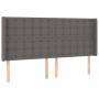 Cama box spring colchón y LED cuero sintético gris 180x200 cm de vidaXL, Camas y somieres - Ref: Foro24-3139401, Precio: 667,...
