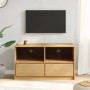 Mueble de TV SAUDA madera maciza pino color roble 99x43x55 cm en Muebles TV | Comprar online en Foru.es