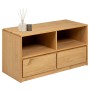 Mueble de TV SAUDA madera maciza pino color roble 99x43x55 cm en Muebles TV | Comprar online en Foru.es