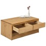 Mesa de centro SAUDA madera maciza pino color roble 99x55x45 cm en Mesas de centro | Comprar online en Foru.es
