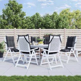 Cojines de silla respaldo alto 6 uds tela Oxford gris antracita en Decoración | Comprar online en Foru.es