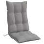 Cojines de silla con respaldo alto 4 uds tela Oxford gris en Decoración | Comprar online en Foru.es