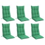 Cojines de silla con respaldo alto 6 uds tela Oxford verde en Decoración | Comprar online en Foru.es