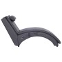 Diván de masaje con almohada de cuero sintético gris de vidaXL, Divanes - Ref: Foro24-281348, Precio: 247,41 €, Descuento: %