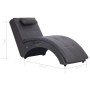 Diván de masaje con almohada de cuero sintético gris de vidaXL, Divanes - Ref: Foro24-281348, Precio: 247,41 €, Descuento: %
