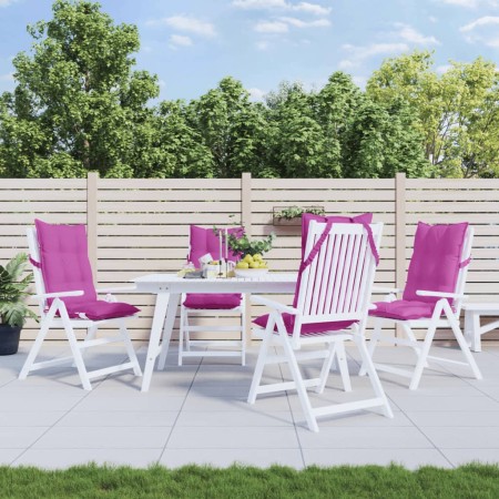 Cojines para silla con respaldo alto 4 uds tela Oxford rosa en Decoración | Comprar online en Foru.es