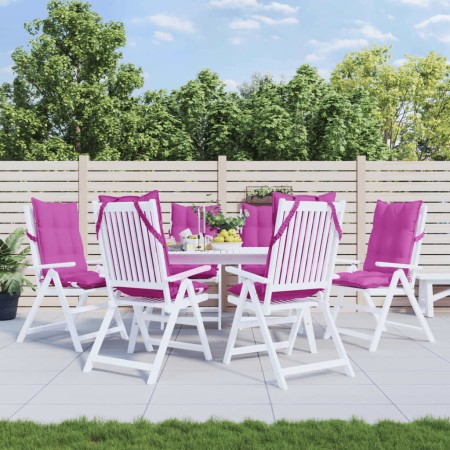 Cojines para silla con respaldo alto 6 uds tela Oxford rosa en Decoración | Comprar online en Foru.es