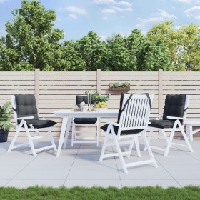 Cojines de silla respaldo bajo 4 uds tela Oxford gris antracita en Decoración | Comprar online en Foru.es