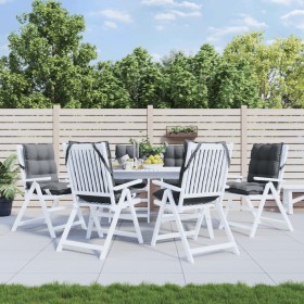 Cojines de silla respaldo bajo 6 uds tela Oxford gris antracita en Decoración | Comprar online en Foru.es