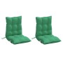 Cojines para silla con respaldo bajo 2 uds tela Oxford verde en Decoración | Comprar online en Foru.es