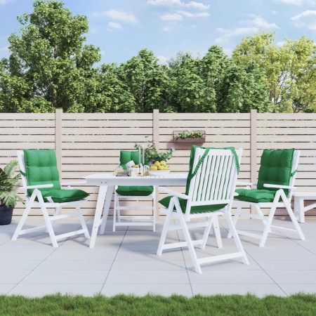 Cojines para silla con respaldo bajo 4 uds tela Oxford verde en Decoración | Comprar online en Foru.es