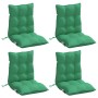Cojines para silla con respaldo bajo 4 uds tela Oxford verde en Decoración | Comprar online en Foru.es
