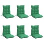 Cojines para silla con respaldo bajo 6 uds tela Oxford verde en Decoración | Comprar online en Foru.es